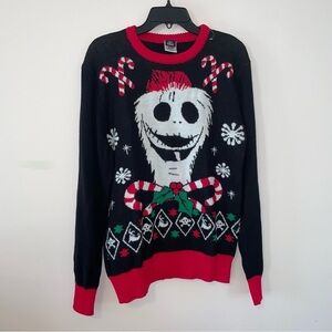 Disney Nightmare Before Christmas Jack Skellington Christmas Sweater Size Medium